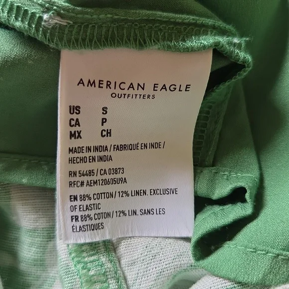 American Eagle Green White Floral Cut Out Maxi Dress‎ - Picture 9 of 9